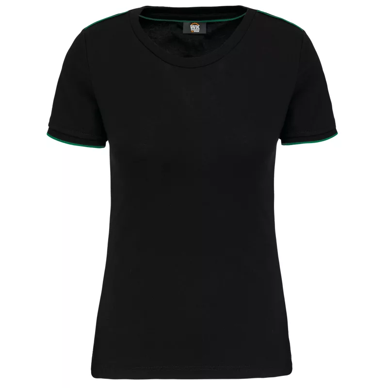 T-shirt Day To Day manches courtes femme, Black / Kelly Green