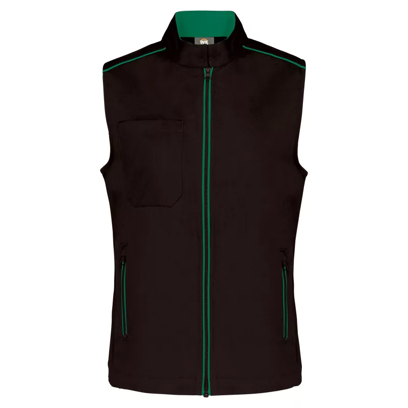 Gilet Day To Day femme, Black / Kelly Green