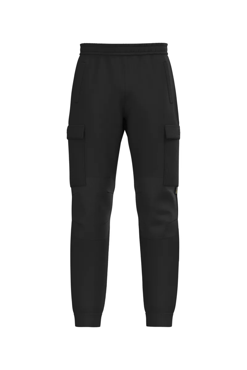 Pantalon molleton cargo écoresponsable homme, Black