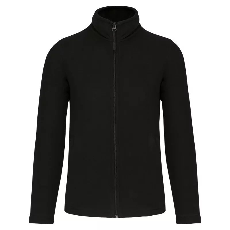 Veste micropolaire zippée homme, Black