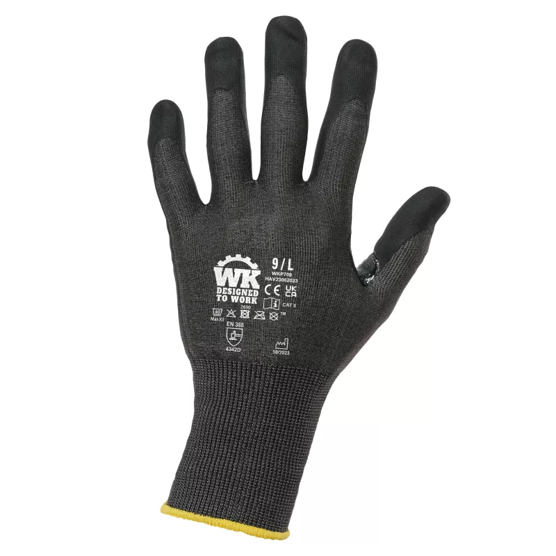 Gants tactiles de protection contre les coupures, Black