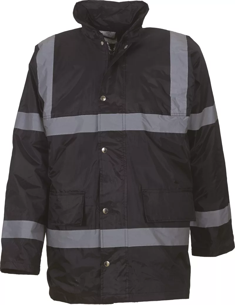 Hi-Vis Security Jacket, Black