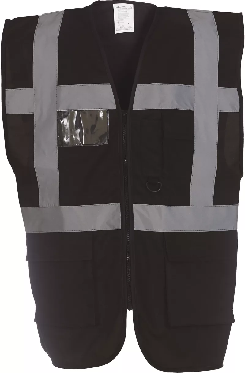 Gilet multifonction haute visibilité, Black