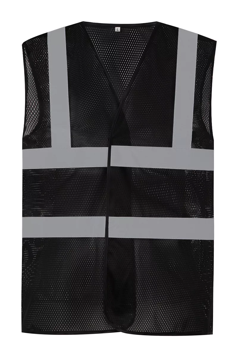 Gilet haute visibilité à maille ajourée, Black