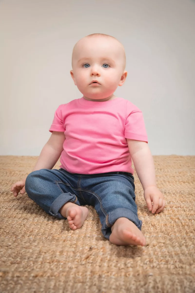 Organic t-shirt, Bright pink