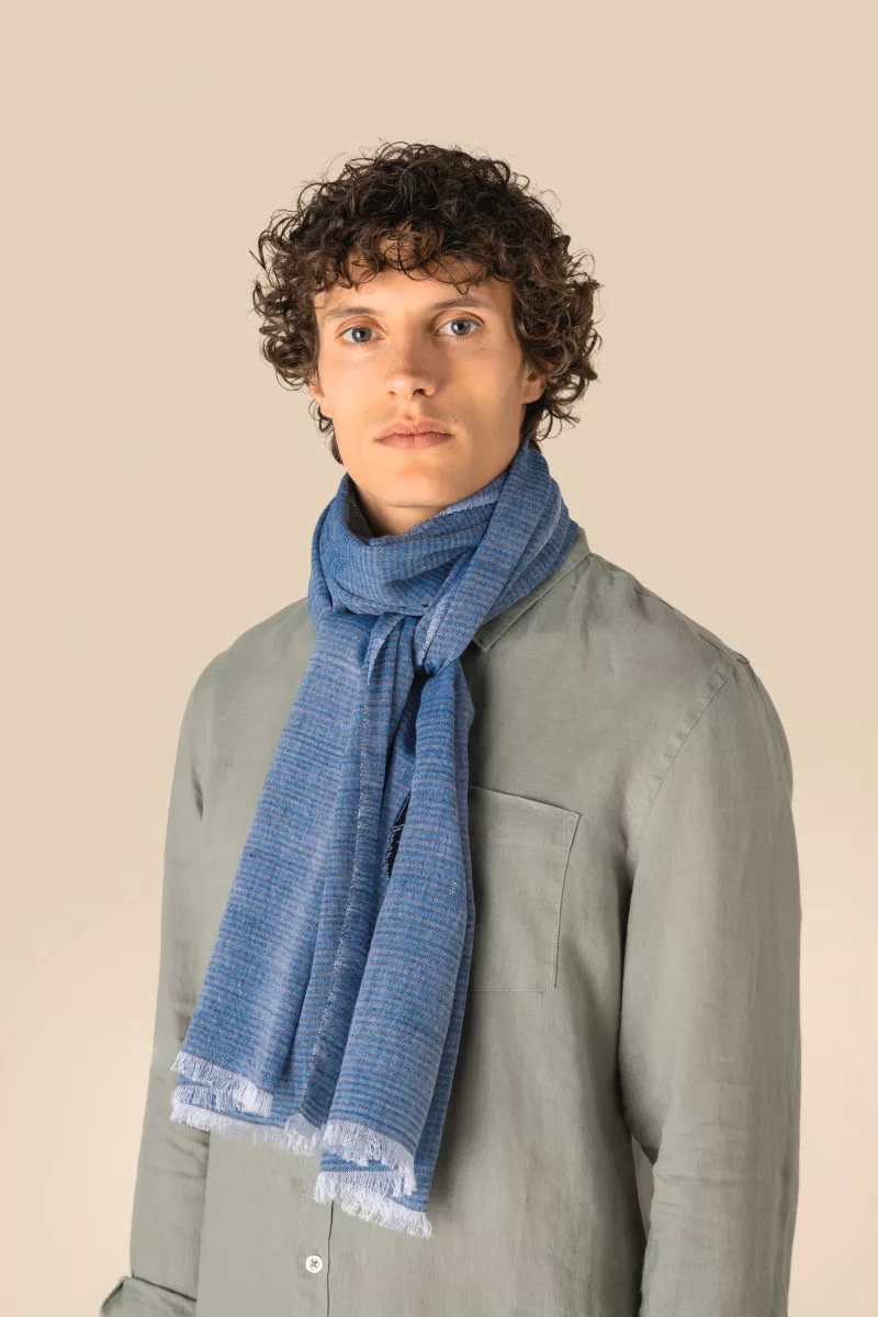 Unisex-Schal, Blue Lines