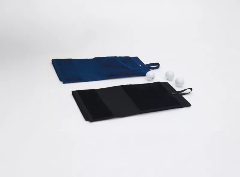 Velour golf towel, Black